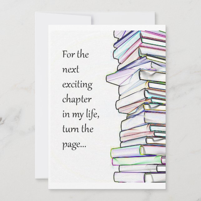 Next Chapter Divorce Party Invitation (Front)