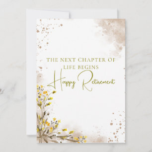 Next Chapter of Life Begins Elegant Retirement Card