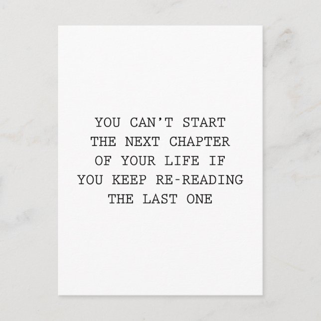 Next Chapter Of Your Life Postcard (Front)