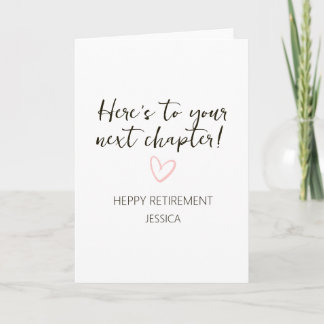 Next Chapter Personalized Retirement Gift Card