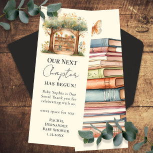 Next Chapter Woodland Baby Shower Favor Bookmark