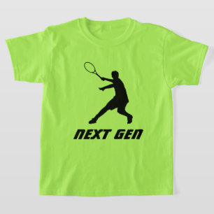 Next Gen forehand tennis player t shirt for kids