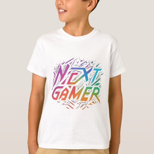 Next Gen Gamer Futuristic T_Shirt Design