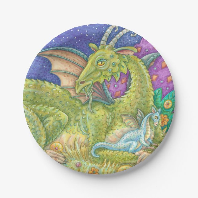 Next Generation Baby Dragon Fantasy PAPER PLATE (Front)