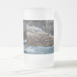 Next In Line Frosted Glass Beer Mug