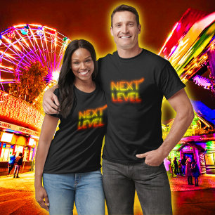 Next Level Arizona Sunset Neon Black T-Shirt