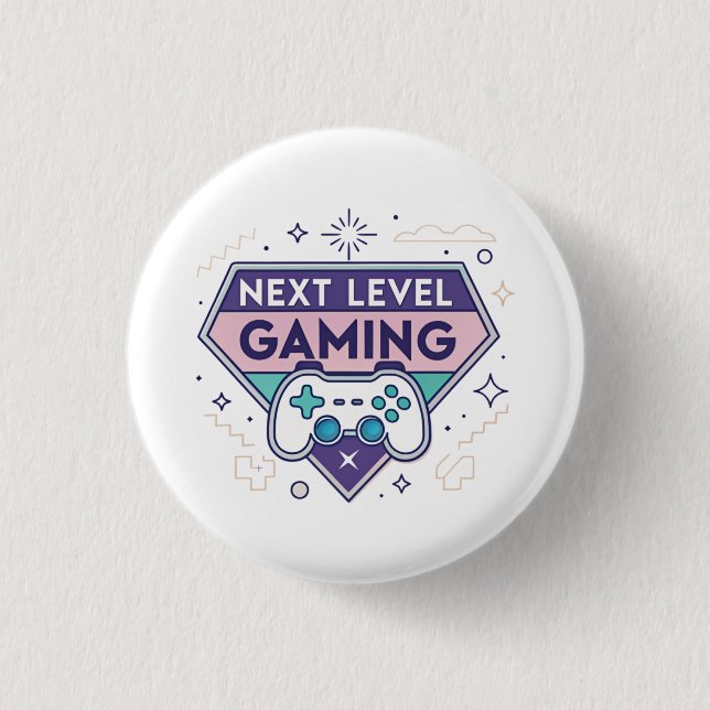 Next Level Gaming Retro Controller Pastel Gamer Tr Button (Front)