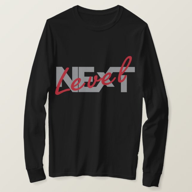 Next Level Lion Mens Long Sleeve T-Shirt (Design Front)