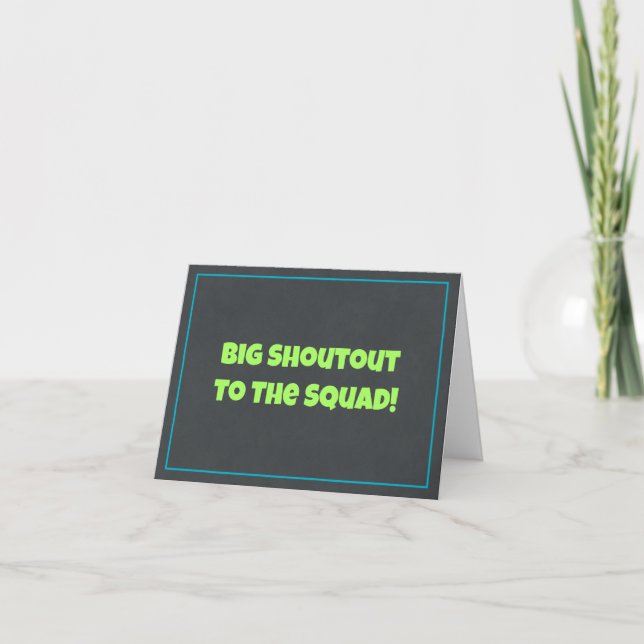 Next Level Thank You Squad Card (Front)