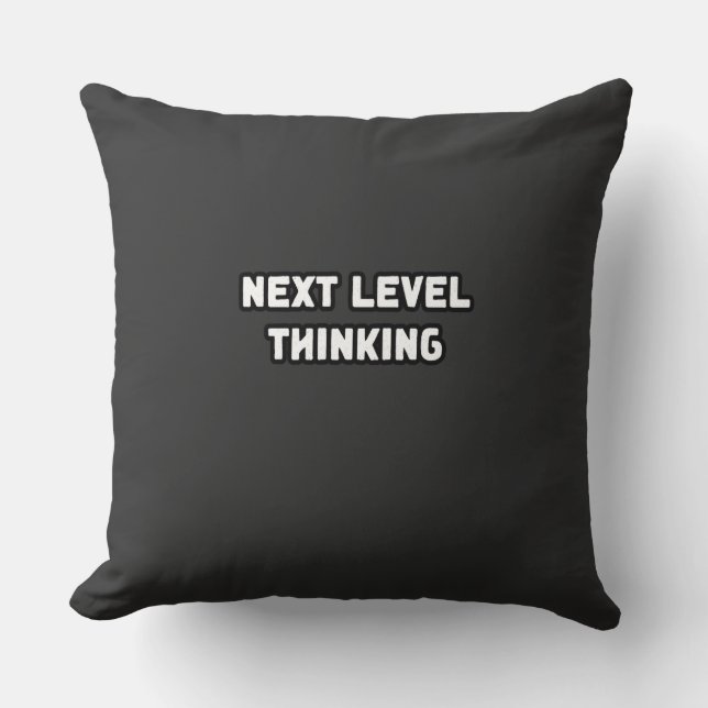 Next Level Thinking Innovation Growth Visionary Mi Throw Pillow (Front)