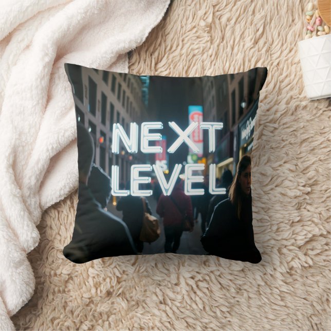 Next Level Throw Pillow (Blanket)