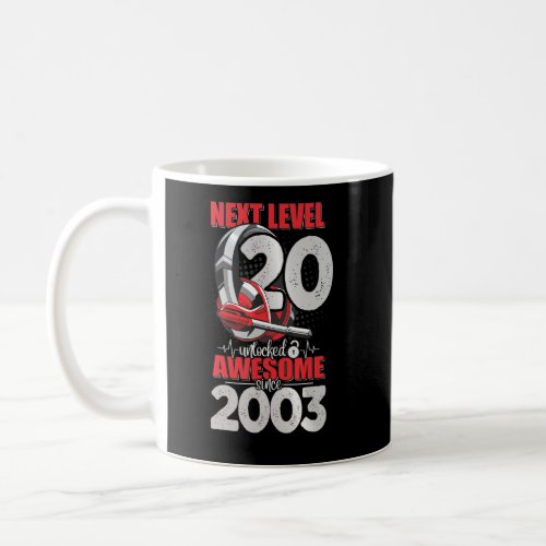 Next Level Unlocked 20 Year Old Boy 2003 Headset G Coffee Mug
