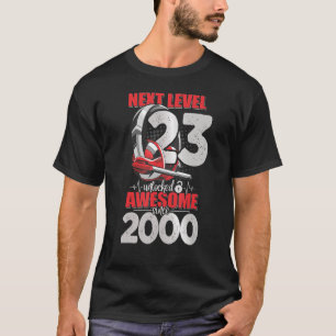 Next Level Unlocked 23 Year Old Boy 2000 Headset G T-Shirt