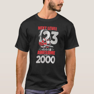 Next Level Unlocked 23 Year Old Boy 2000 Headset G T-Shirt