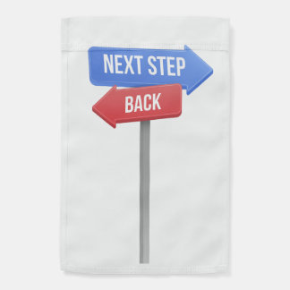 Next Step or Back – Direction Sign Motivational