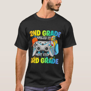 Next Stop 3rd Grade 2nd Grade Nailed It Graduate V T-Shirt