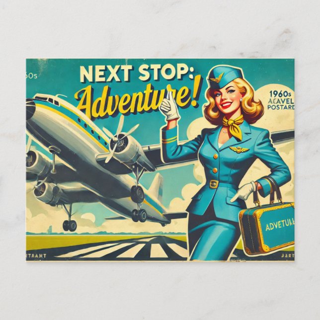 Next stop: Adventure Postcard (Front)