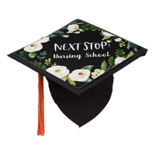 Next Stop   Floral Graduation Cap