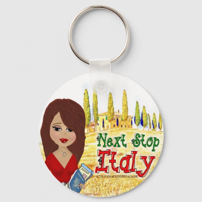 Next Stop Italy Logo Key Chain (Front)