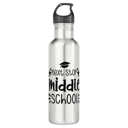 Next Stop Middle School Stainless Steel Water Bottle