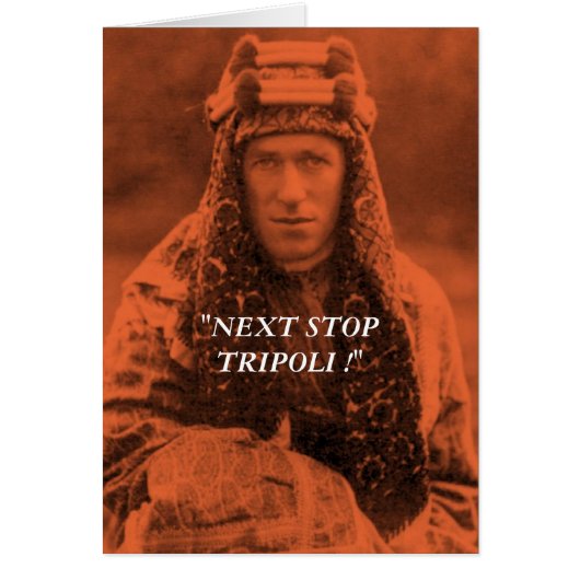 NEXT STOP TRIPOLI... CARDS (Front)