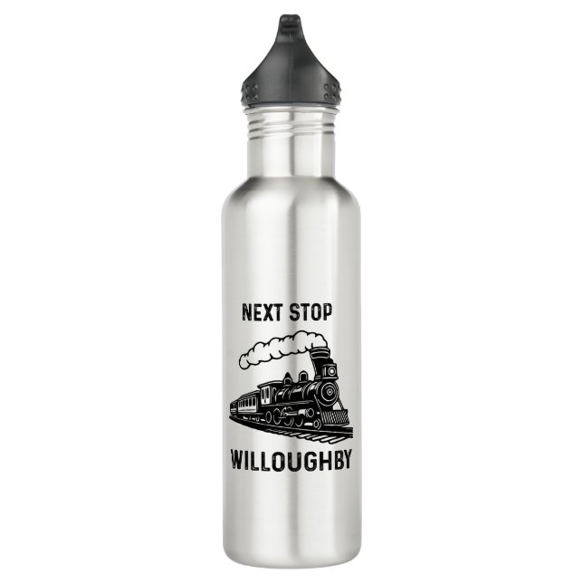 Next stop willoughby stainless steel water bottle (Right)