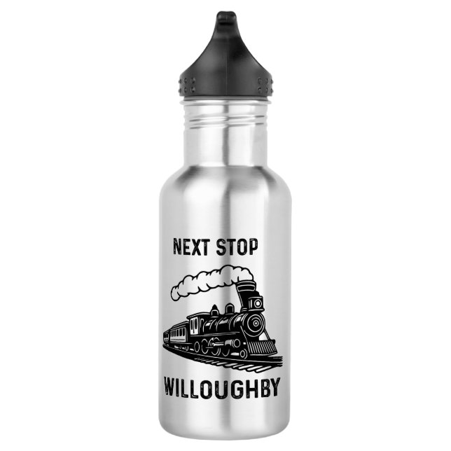 Next stop willoughby stainless steel water bottle (Right)