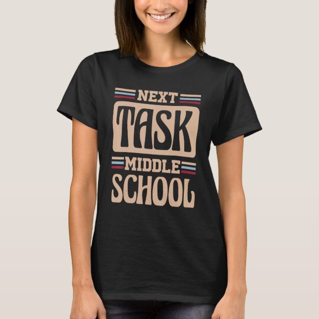 next task middle school Groovy Elementary School G T-Shirt (Front)