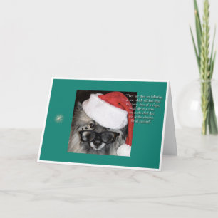 Next to star Christmas card. Holiday Card