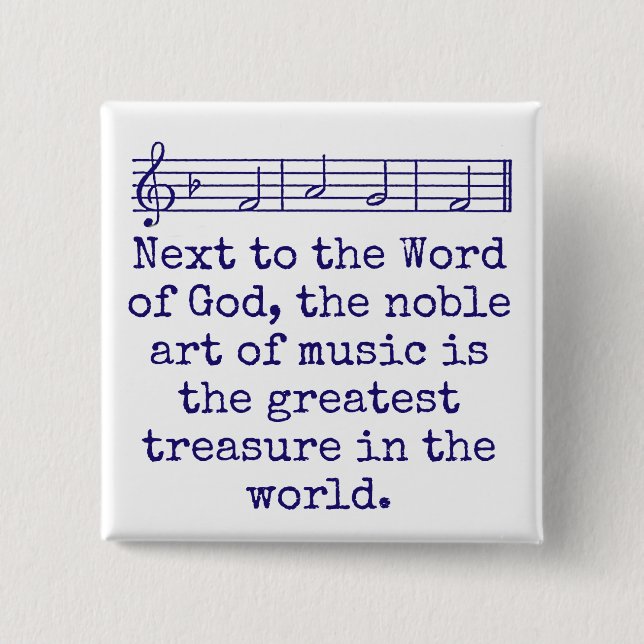 Next To The Word Of God - Music Quote  Button (Front)