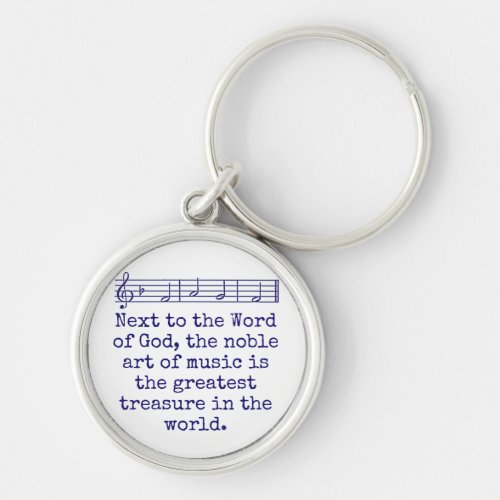 Next To The Word Of God _ Music Quote  Keychain