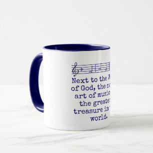 Next To The Word Of God - Music Quote Mug