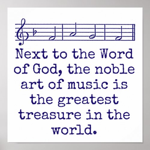 Next To The Word Of God _ Music Quote  Poster