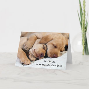 Next To You-My Favorite Place l Puppy Love Holiday Card