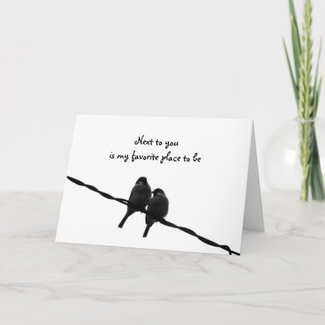 Next To You-My Favorite Place Valentine's Day Holiday Card (Front)