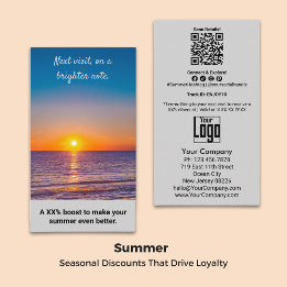 Next visit, on a brighter note. Thank You Summer Discount Card