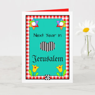 Next Year In Jerusalem greeting card