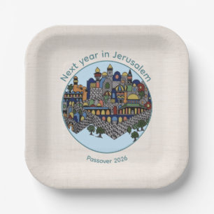 Next Year in Jerusalem Passover Seder Plate
