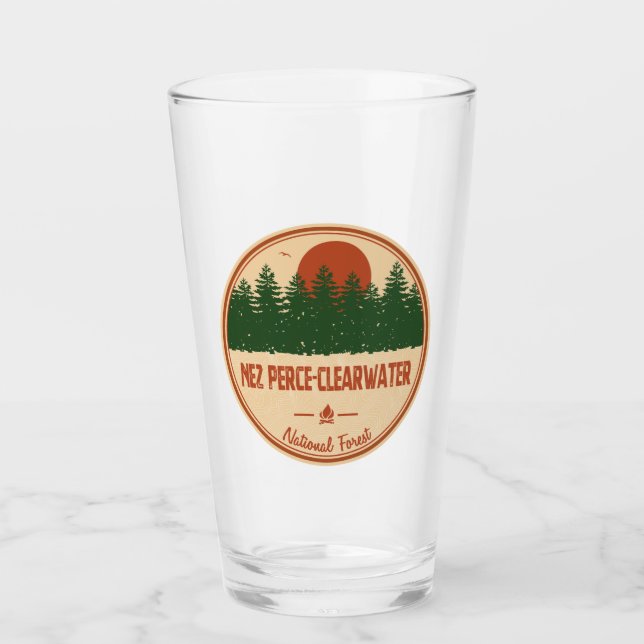 Nez Perce-Clearwater National Forest Glass (Front)