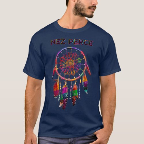 Nez Perce Native American Indian Colorful Tribe T_Shirt