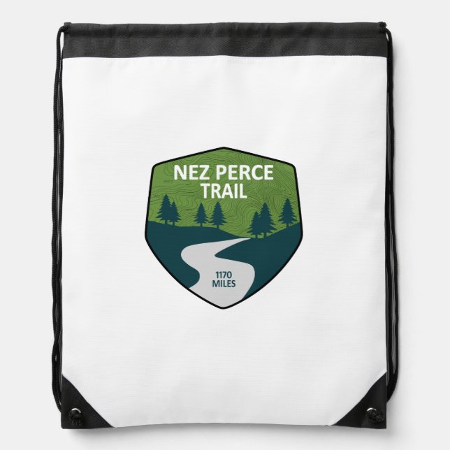Nez Perce Trail Drawstring Bag (Front)
