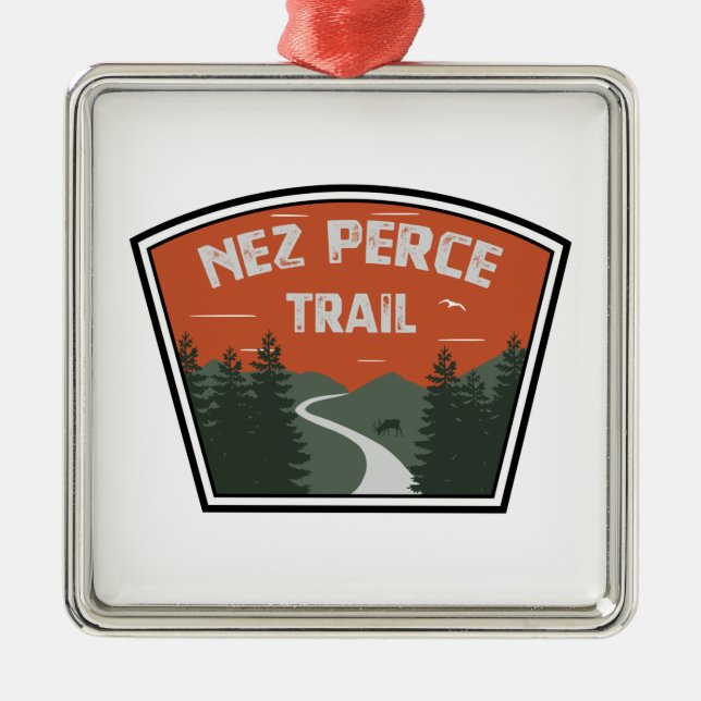 Nez Perce Trail Metal Ornament (Front)