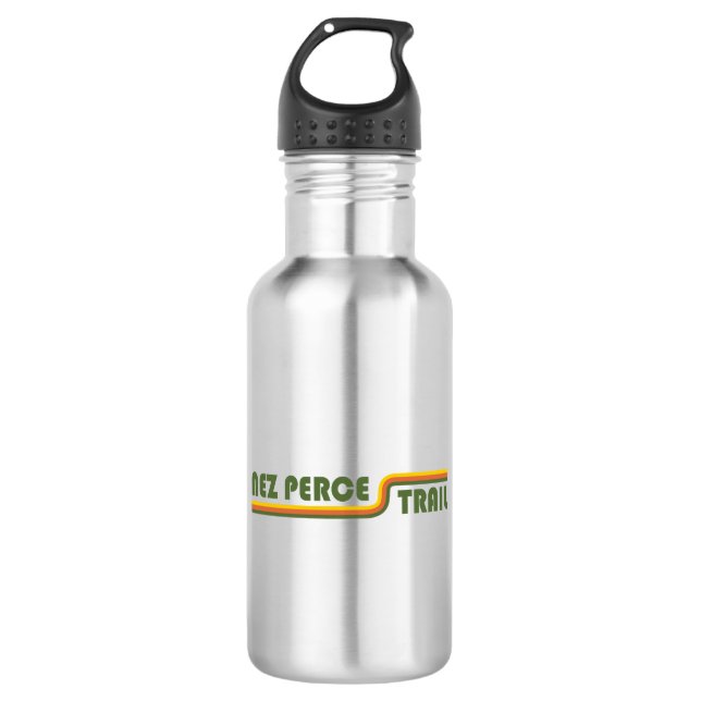 Nez Perce Trail Stainless Steel Water Bottle (Front)