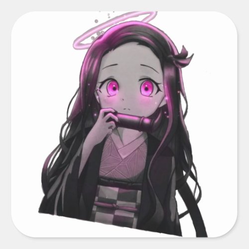 NEZUKO Chaaan Square Sticker