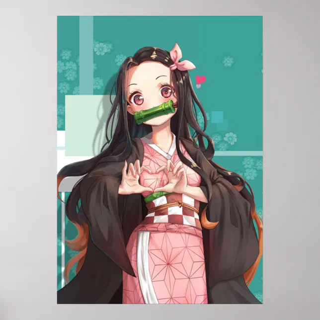 Nezuko Kamado Demon Slayer Kimetsu No Yaiba Nezuko Poster Zazzle