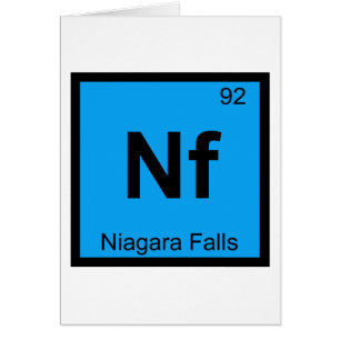 Nf - Niagara Falls New York Chemistry Symbol Cards