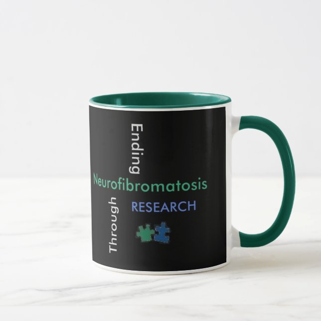 NF- SYMBOL ( NEW SLOGAN) Mug /Green Handle (Right)