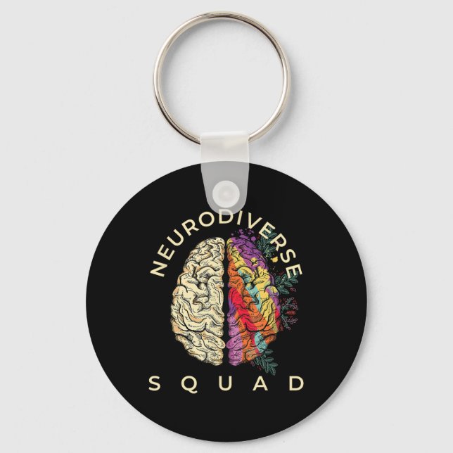 Nf Warrior And Supporter Neurofibromatosis Keychain (Front)