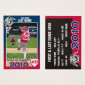 NFB 2010 Baseball Card (Front & Back)