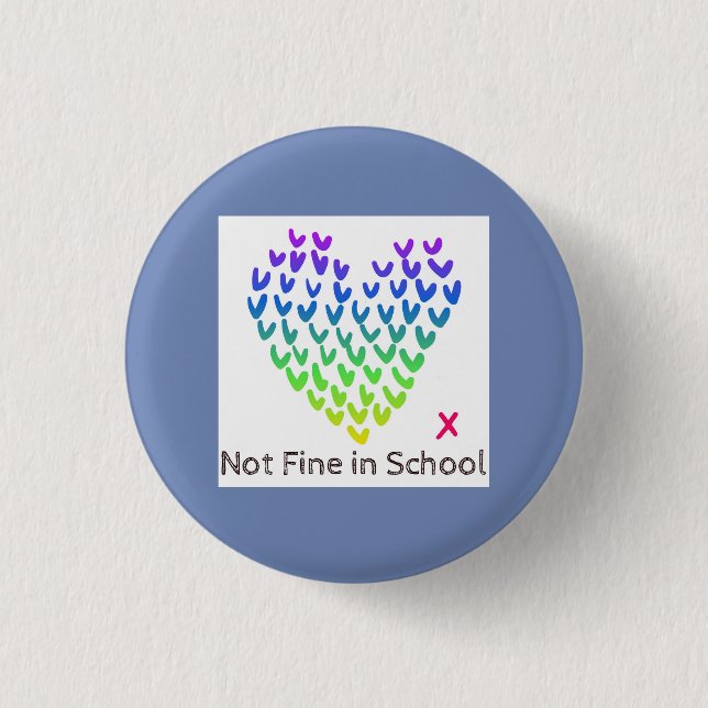 NFIS Small Badge (Blue) Button (Front)